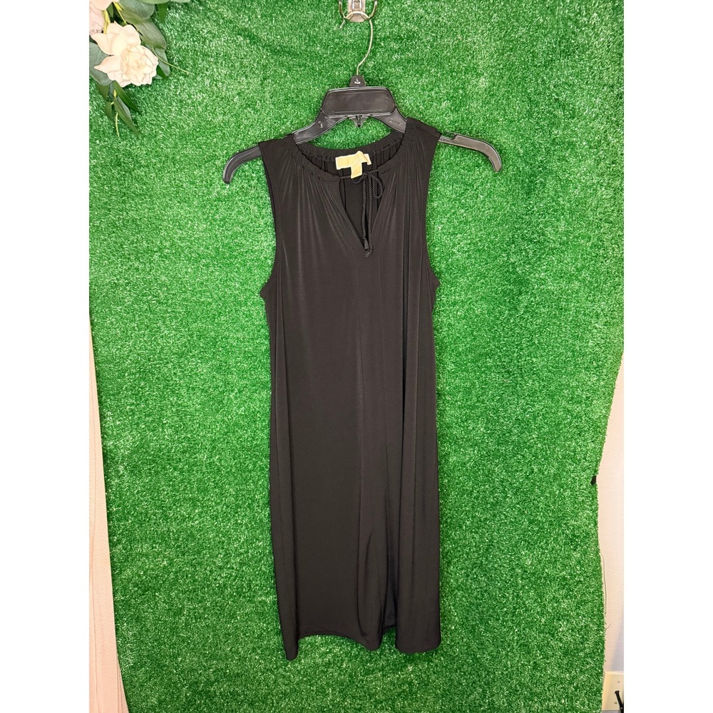 Little Black Dress Michael Kors Black Sleeveless Tassel Tie Shift Dress XS